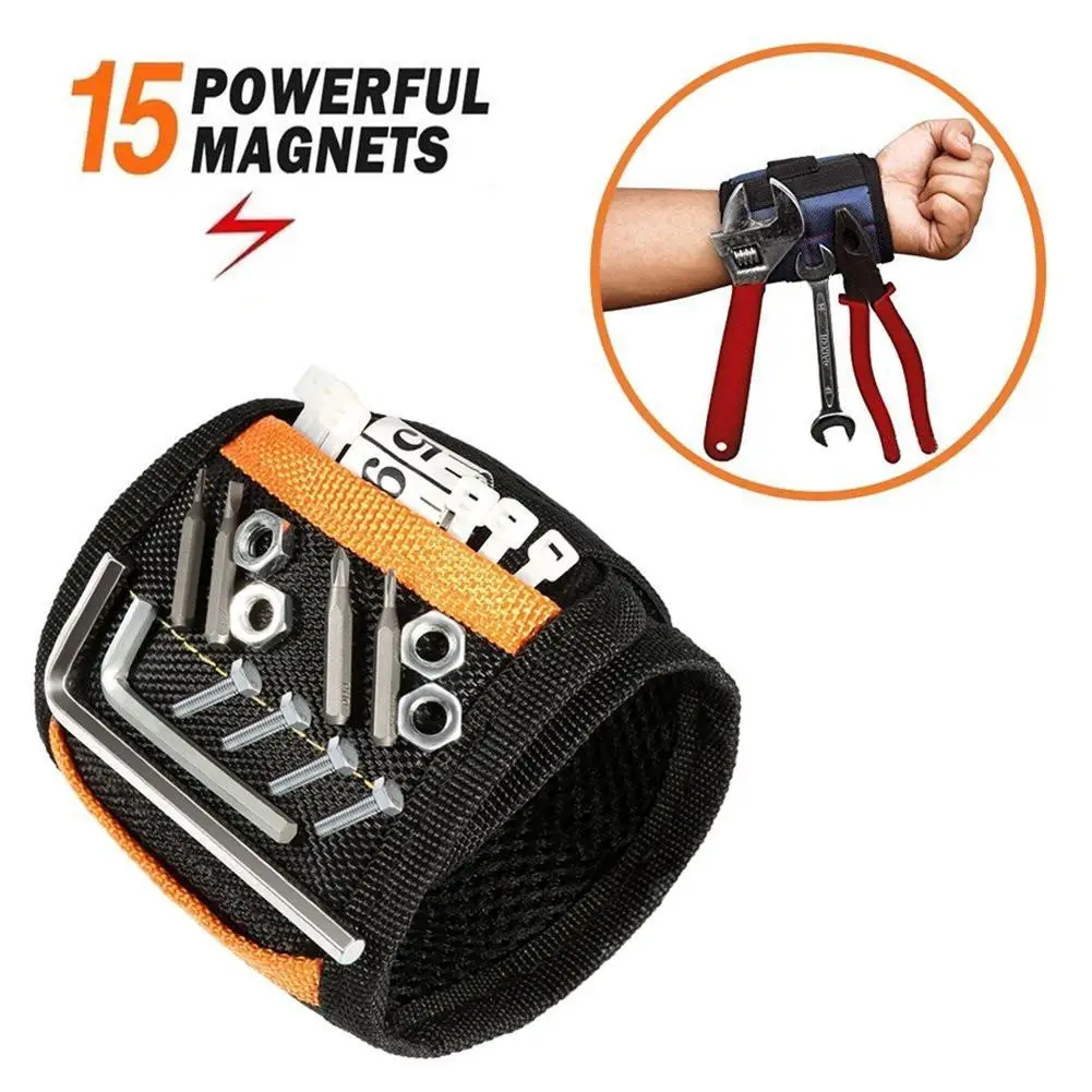Wrist Support Strong Magnetic For Screw Nail Holder Wristband Band Tool Bracelet Pouch Bag Screws Drill Holder Holding A28