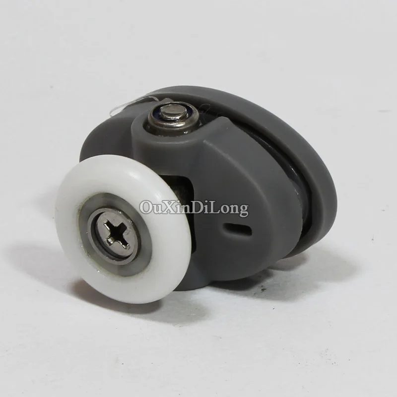 Hotsale 4Pairs Shower Bathroom Door ROLLERS /Runners/Wheels/Pulleys Bouncing Swing Pulley Hole Distance 26mm Diameter 23mm/26mm