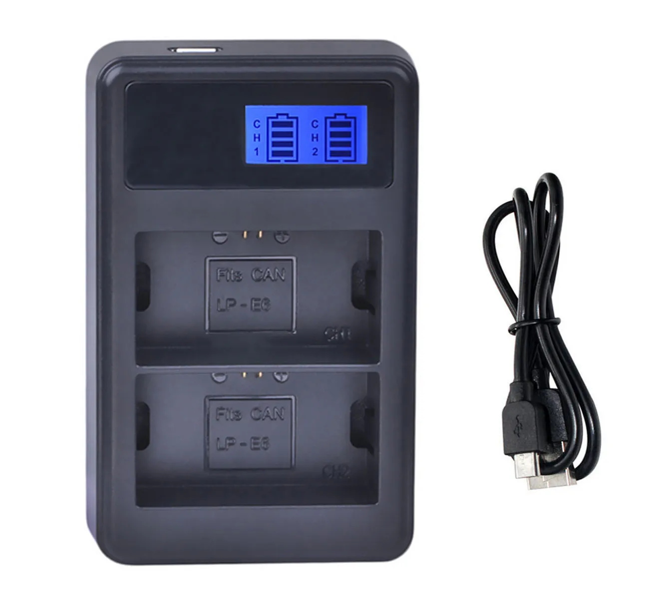 Battery Charger For Canon LP-E8, LPE8, LP-E 8, LC-E8E, LC-E8C