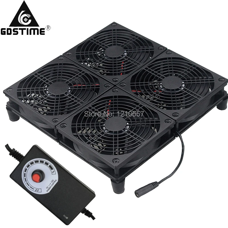 120 MILÍMETROS Ventiladores 4 Modem TV Box Gaming Router Radiador Base Ajustável Power Adapter Laptop Cooler Stand Para ASUS GT RT-AC5300