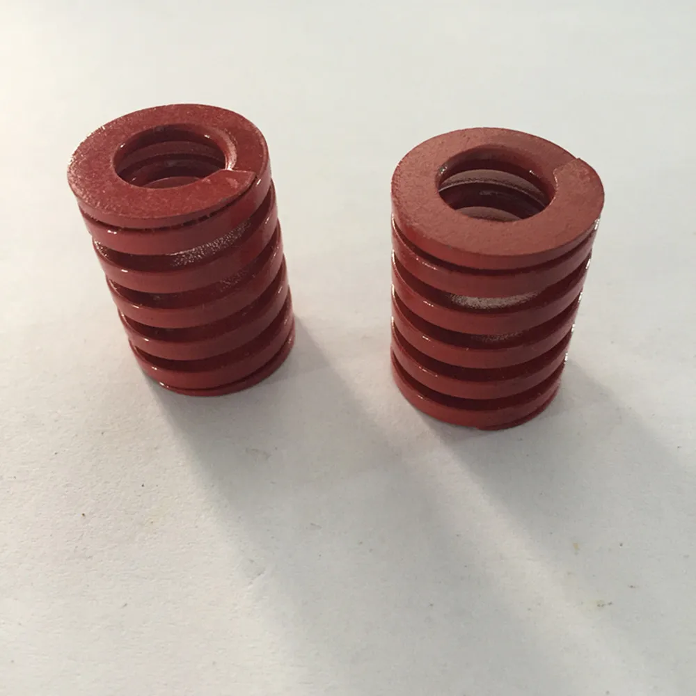 Molla di compressione in acciaio legato al cromo rosso da 2 pezzi 16 x 8 x 20/30/50/60/80/90 mm
