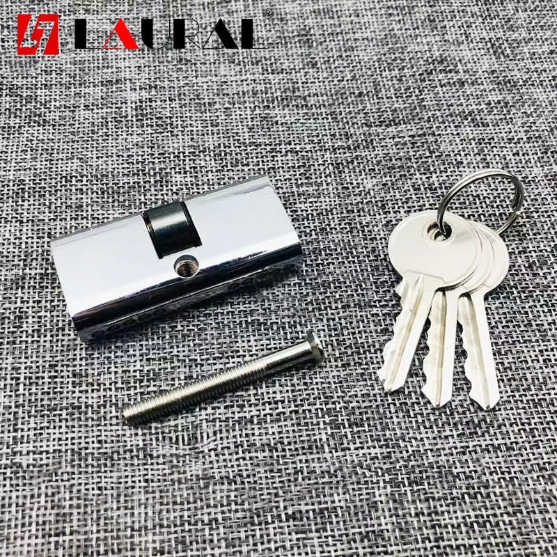 Indoor Door Lock Core 54mm Single Dial Lock Cylinder OB Hole Glass Sliding Door Lock Core Interior Door Lock Cylinder