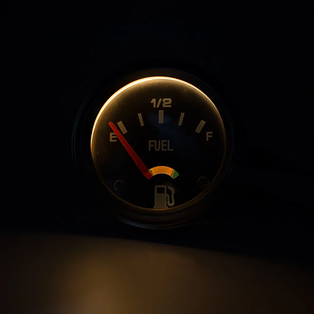 2\'\' 52mm 12V DC Fuel Level Gauge Electrical Mechanical  Fuel Level meter Car gauge Car meter  E-1/2-F BX101086