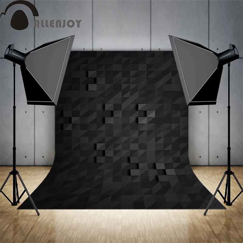 Allenjoy Photo background Black artisticistic Modern 3D Professional Christmas presents vinyl photo backdrop