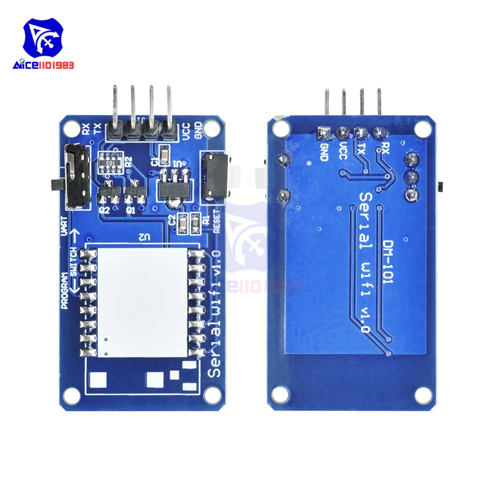diymore ESP8266 ESP-07 WIFI Serial Transceiver Wireless Module 8N1 TTL UART Port Controller 2.4GHz IPEX Antenna for Arduino