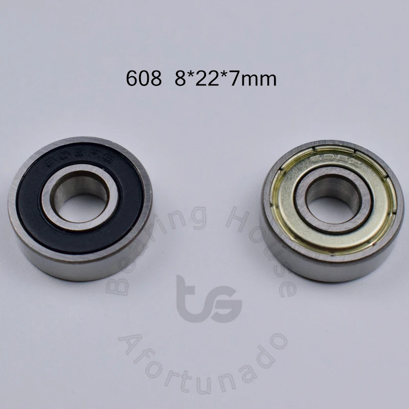 Bearing 1pcs 608 8*22*7(mm)  chrome steel Metal Rubber Sealed High speed Mechanical equipment parts