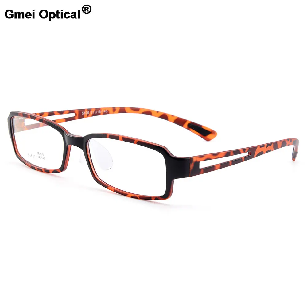 Gmei Optical Urltra-Light TR90 Full Rim Men's Optical Eyeglasses Frames Women's Plastic Myopia Eyewear With Saddle Bridge M5106