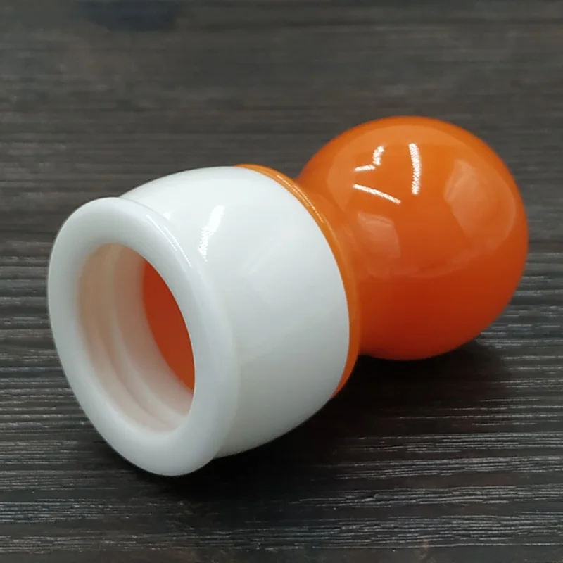 Dscosmetic Radish white resin shaving brush handle for diy shaving brush