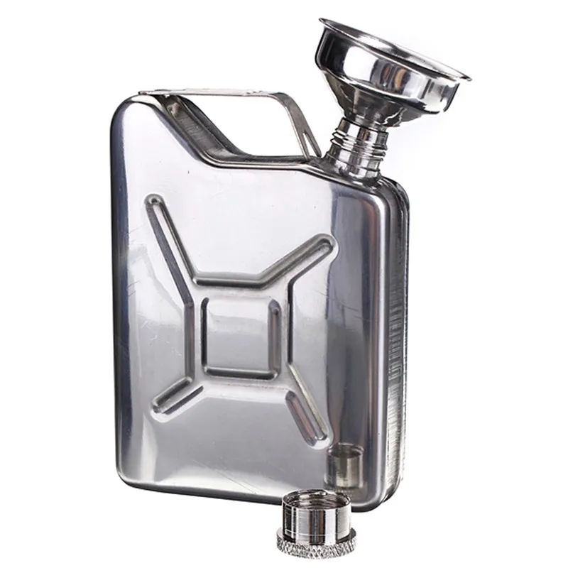 New 5oz Drink Bottle Hip Flask Stainless Steel Funnel Liquor Funnel Wedding Party Bar Liquor Whisky Bottle Drinkware Alcohol Cap