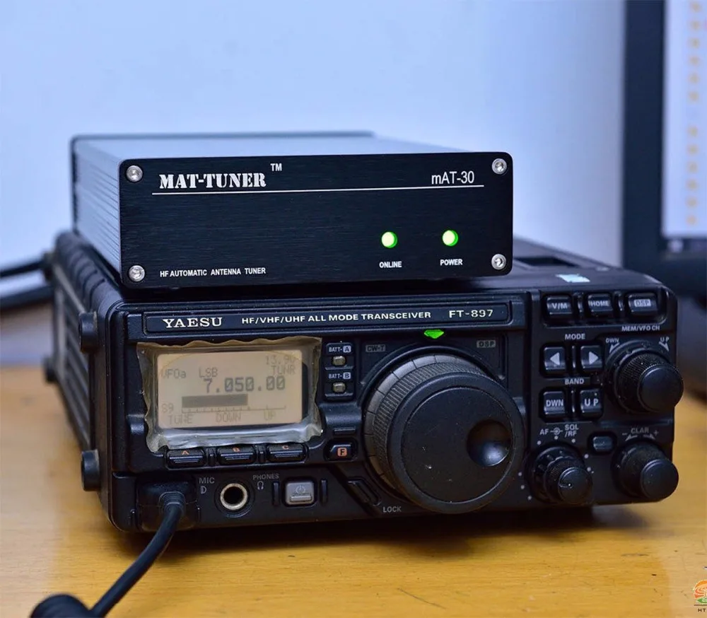 New version mAT-30 120W HF Automatic Auto-tuner AUTO TUNER Automatic Antenna tuner For Yeasu Ham Radio