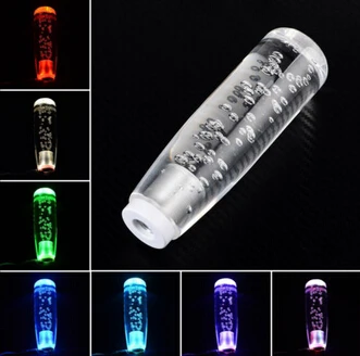 15 CM Universal Car Crystal Bubble LED LIGHT Gear Shift knob shifter shift gear Lever