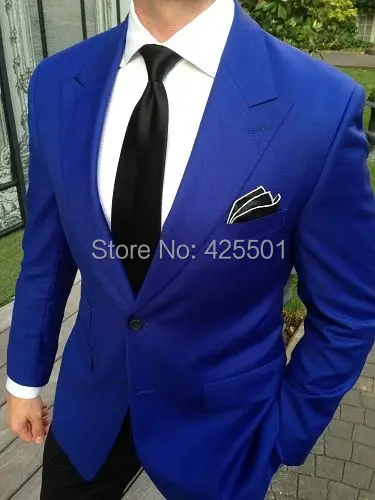 

High Quality Fashion Wedding Formal Elegant Prom Men Suit 2018 New Arrival Royal Blue Bridegroom Men Suit