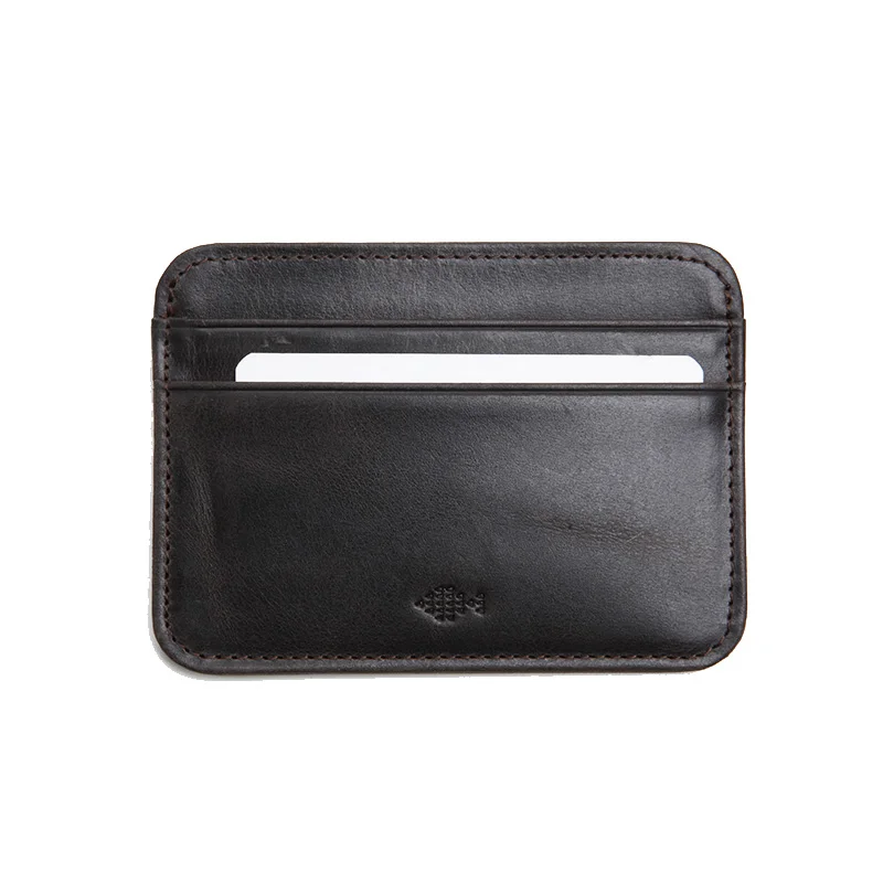 LANSPACE leather men's card holder brand wallet card holder handmade card id holders