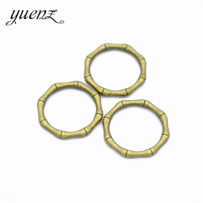 YuenZ 10pcs 2 Colors Zinc Alloy Antique Bronze Circle & Closed Jump Rings Charms Pendants Jewelry Findings Accessories B137