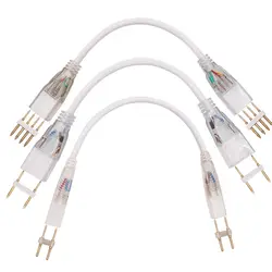 Conector de canto conduzido reto do RGB, 2Pin, 4Pin, 110V, 220V, conectores dobro médios