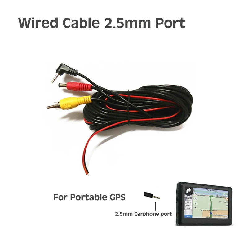 Extra Payment for Wire Cable RCA Port for DVD / Monitor  2.5MM Earphone Port for Portable GPS NO Seperate Single Selling