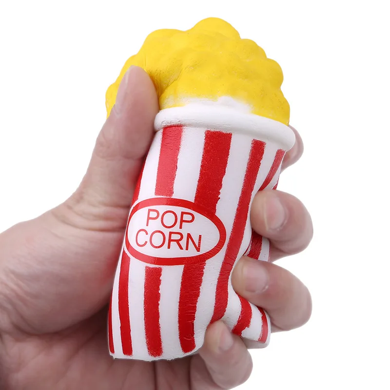 Jumbo Popcorn Anti-stress Squishy Slow Rising Squeeze Toys Fun Gags Joke Party Props Kids Easter Gift 12*8CM