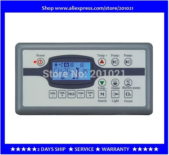 spa topside control panel Monalisa MN-07D1 for 2 pump spa ,hot tub control keypad for jazzi spa and winer