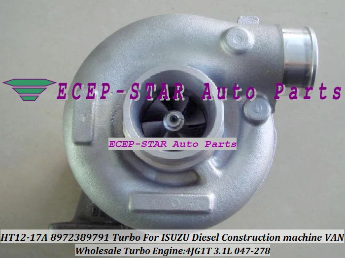 

Турбокомпрессор ww Turbo HT12-17A 047-278 047-279 047-280 8973186510 8972389791 для экскаватора Sumitomo HA50W, строительной техники ZX70, вилочного погрузчика 4JG1T 3.1L