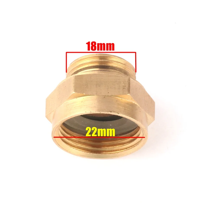 22mm Female To 18mm Male Thread Pure Brass Connectors Garden Irrigation Water Spray Fittings High Quality Brand NNW Metal Joint