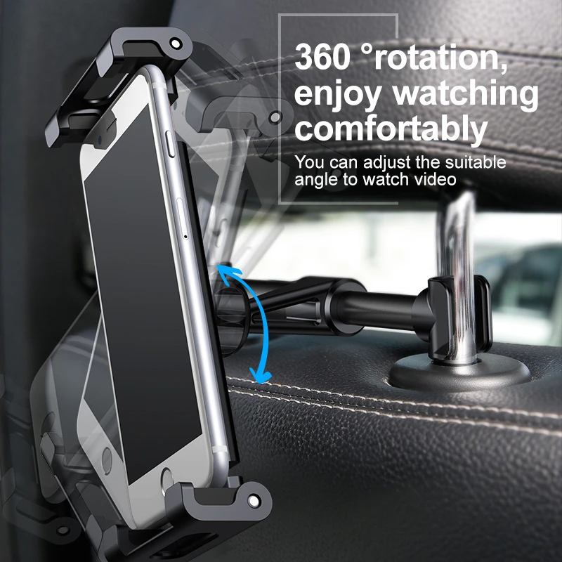 Baseus Back seat Mount Tablet Car Holder For iPad Air Mini Pro 2018 2020 11 12.9 10.2 Backseat Car Phone Holder Stand For iPhone