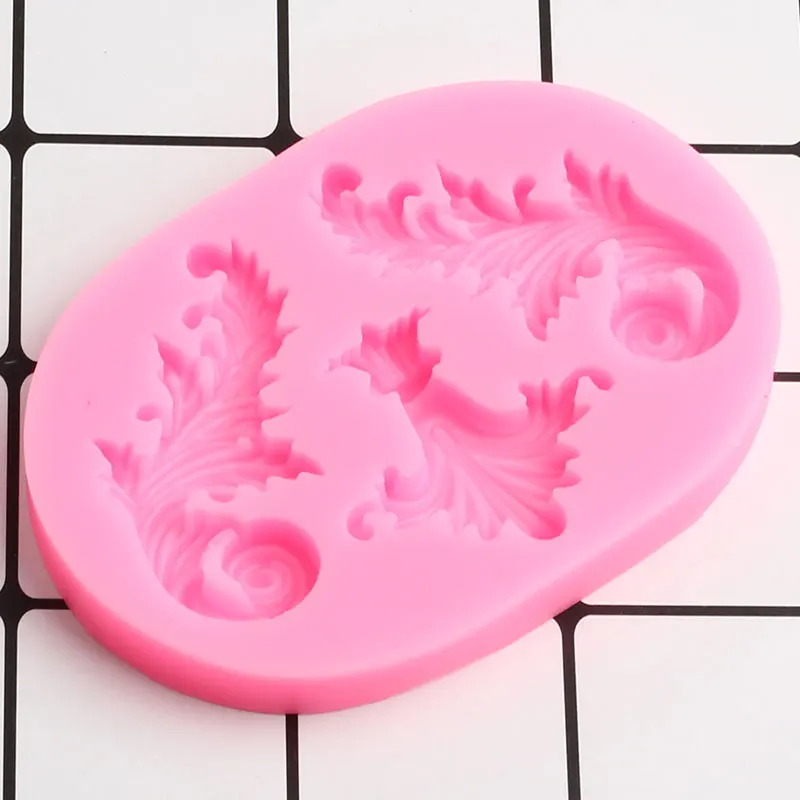 Scroll Relief Lace Silicone Mold Cake Border Fondant Molds DIY Wedding Cake Decorating Tools Candy Clay Chocolate Gumpaste Mould