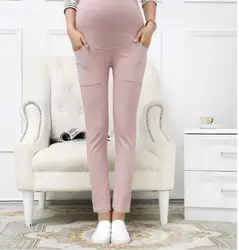 Pantalones de maternidad de alta calidad, pantalones informales para embarazo, ropa de invierno y primavera de talla grande para mujeres embarazadas