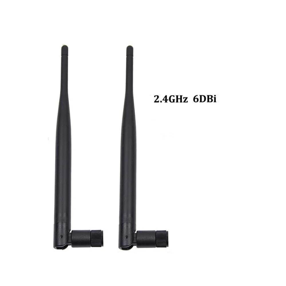 2.4Ghz 6dbi SMA Male WiFi Antenna Omni-Directional High Gain SMA Connector 2.4G Wireless Antenna Router