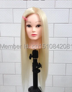 Free Shipping!! Top Level Professional Training Mannequin Head Wig Head With White Hair