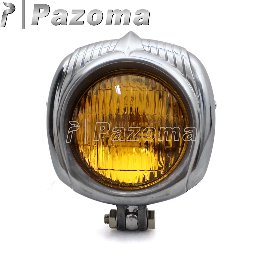 Polish Vintage Retro Old School Custom Headlight Sealed Beam Front Running Light Motorcycle Lighting for Harley Racer Chopper