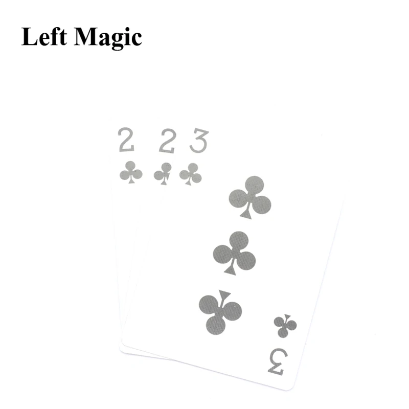 1 Pcs 3 Cards Monte Magic Card Three Card Poker Monte Card Trick Easy Classic Magic Tricks For Close Up Magic Illusion C2019