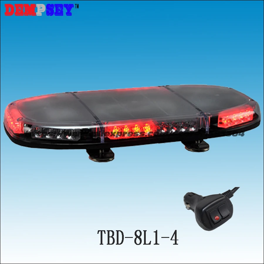 

TBD-8L1-4 High quality LED mini lightbar, Car Roof Flash Strobe warning Light,DC12V/24V Fire emergency light,cigar light switch