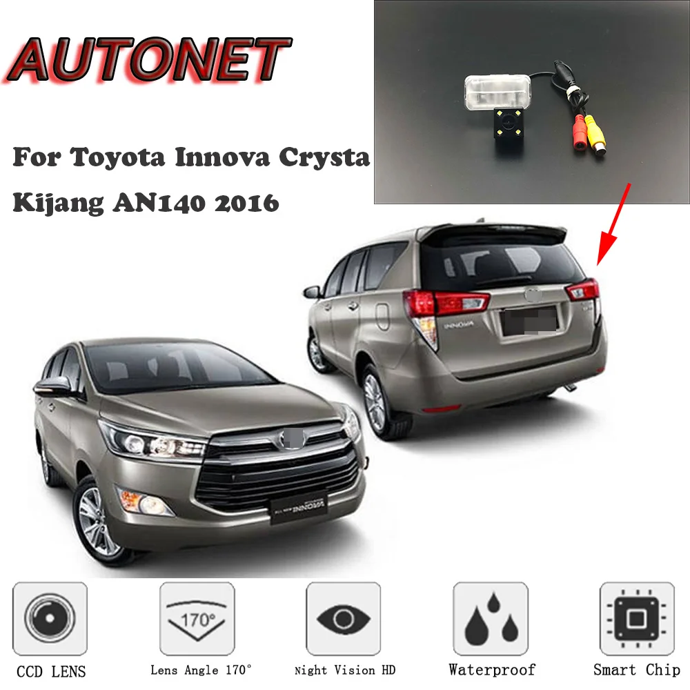 

AUTONET HD Night Vision Backup Rear View camera For Toyota Innova Crysta Kijang AN140 2016 CCD/license plate Camera