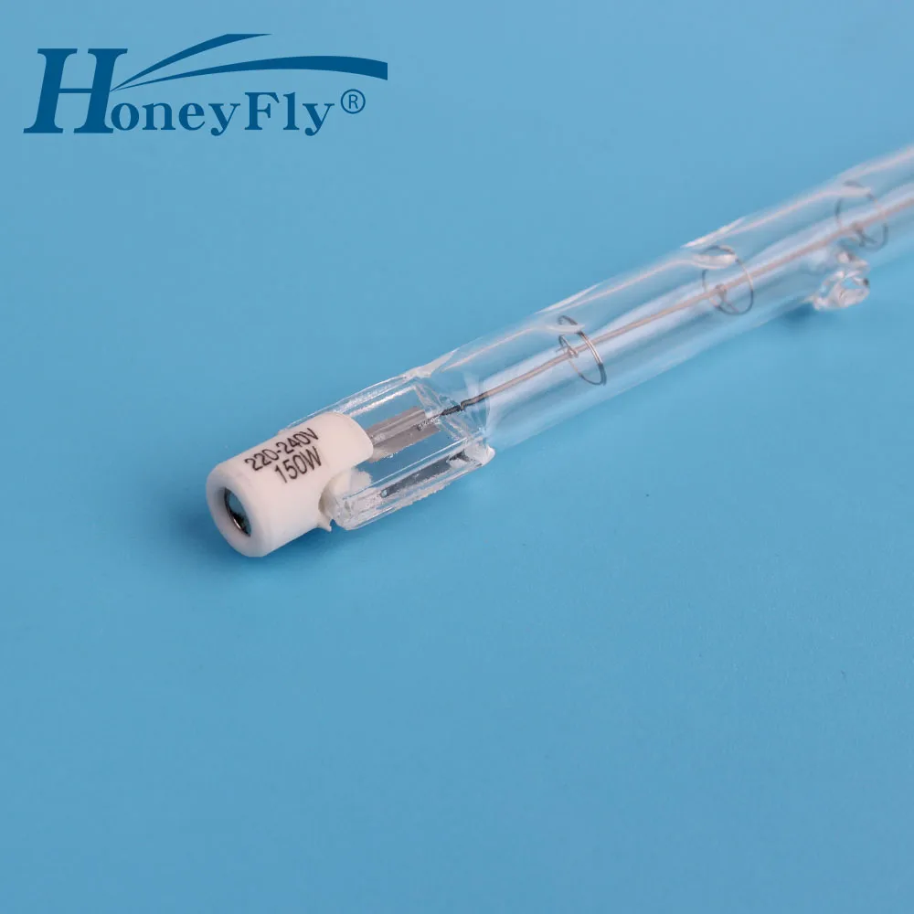 HoneyFly 5pcs J118 Halogen Lamp 220V/110V 150W 200W 250W 300W 500W Halogen R7S 118mm 3000K WW Double Ended Flood Lights Quartz