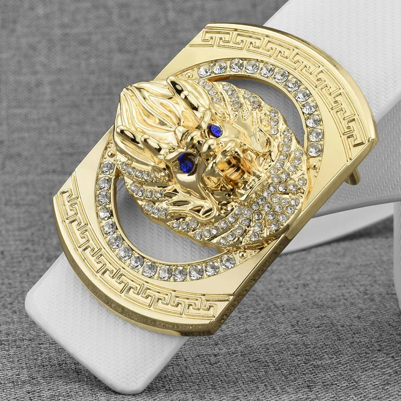

Dragon belt men off white Waistband fashion golden Waistband genuine leather luxury brand high quality ceinture homme waist belt