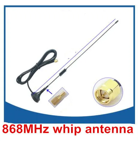 Wireless monitor 868MHz magnetic whip antenna garage door control 868M dongle SMA antenna