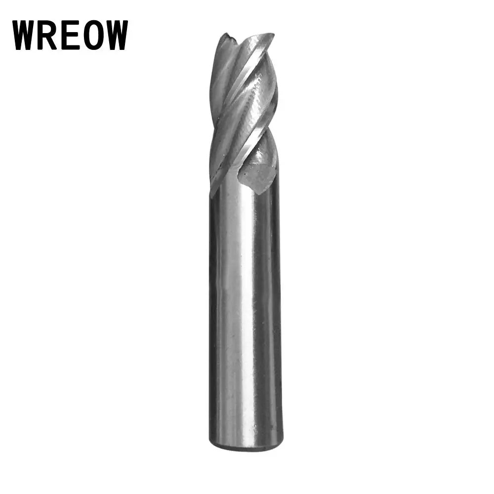10mm HSS CNC chwyt prosty 4 ostrzowy frez walcowo-czołowy metalowy wiertło do drewna stal szybkotnąca wiercenie drewna narzędzia do obróbki metalu