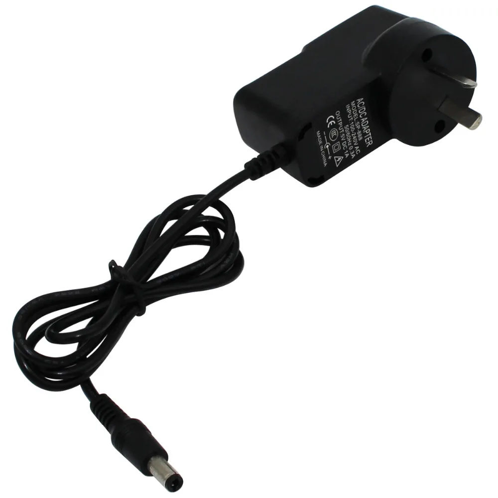 Chargeur mural pour tablettes, adaptateur secteur, prise EU, US, AU, UK, 5V, 1A, DC, 3.5mm, 1 pièce