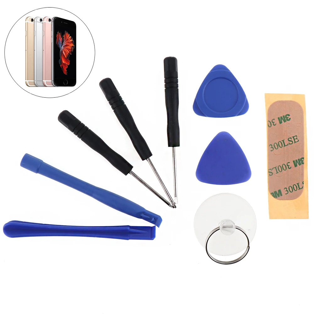 9pcs/lot Tools Mobile Cell Phone Opening Pry Repair Tool Kit Screwdrivers Disassembly for iPhone 5 5S 6 6S 7 7S