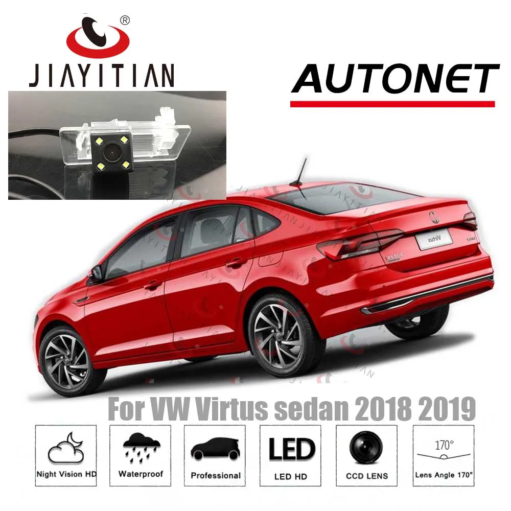 

Камера заднего вида JiaYiTian для VW Virtus, Бразилия, 2018, 2019, 2020, 2021, CCD, ночное видение, Фотокамера