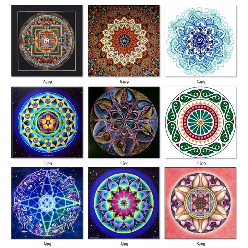 New 5D Diy Diamond Painting Mandala Cross Stitch Full Square Rhinestone Pictures Diamond Embroidery Patchwork Mosaic Needlework