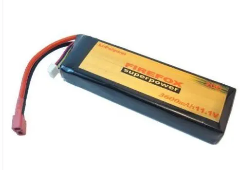 

1pcs 100% Orginal FireFox 11.1V 3600mAh 20C Li Po AEG Airsoft RC Battery +HK register free shipping