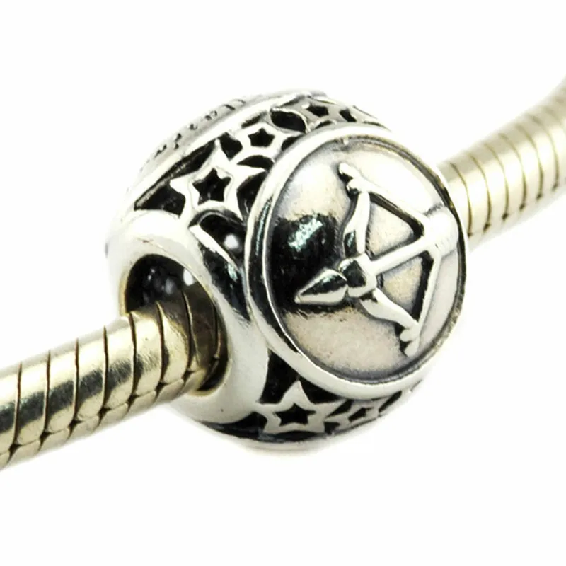 

Autumn Collection Authentic 925 Sterling Silver Sagittarius Star Sign Charm Fit Original Brand Charms Bracelet jewelry