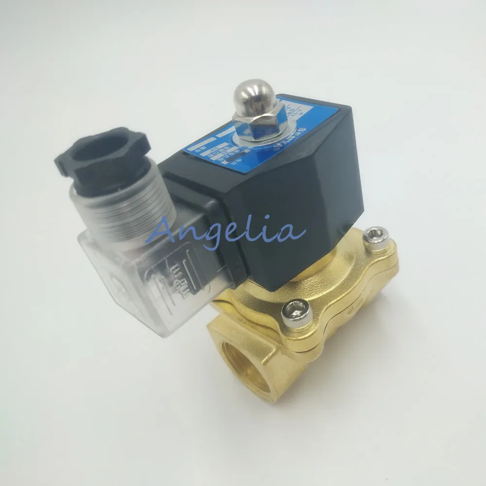 

DC24V/12V G1/2" Латунный электрический электромагнитный клапан для воды и воздуха, водонепроницаемый, нормально закрытый, N/C, IP65