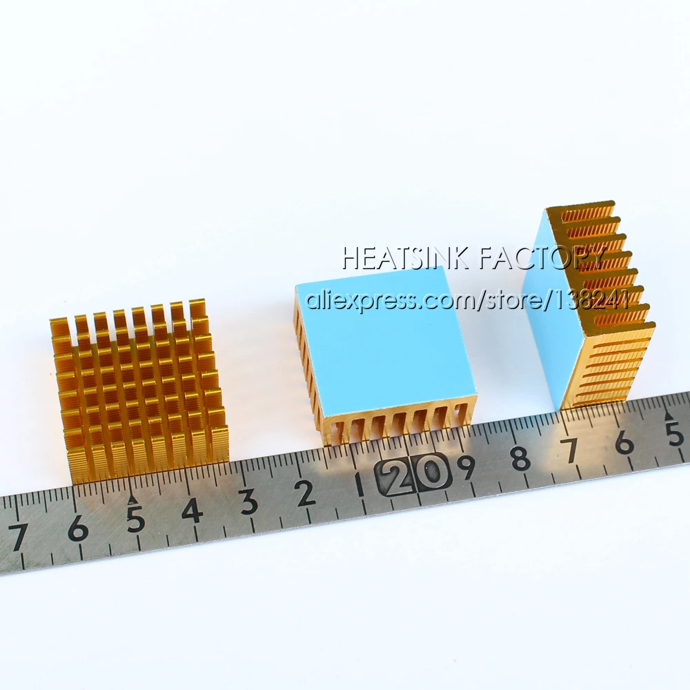 28x28x13mm Aluminum Heatsink Radiator Cooling For Electronic Chip IC 3D printer Raspberry PI With Thermal Conductive Tape