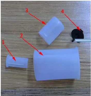 

ERIKC Liseron Plastic caps for Common Rail injector in case of damage including 4 parts