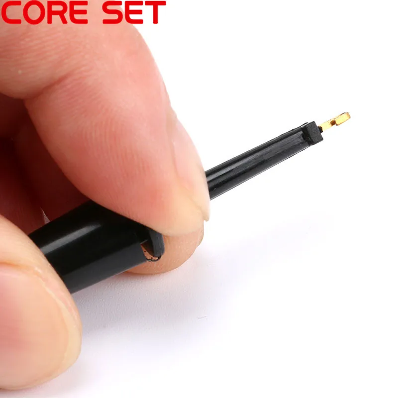 15PCS/Lot Test Hook Clip Grabbers Multimeter Lead Wire Kit Test Probe SMT SMD IC Cable Welding Red Black Yellow