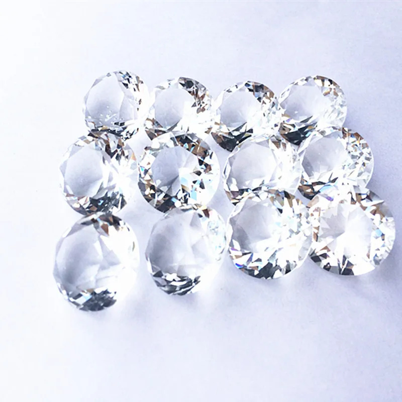 Hot Selling 20mm K9 Sparkle Crystal Glass Clear Diamonds 200pcs/lot For Wedding Table Display Window Decoration Lovers Gifts