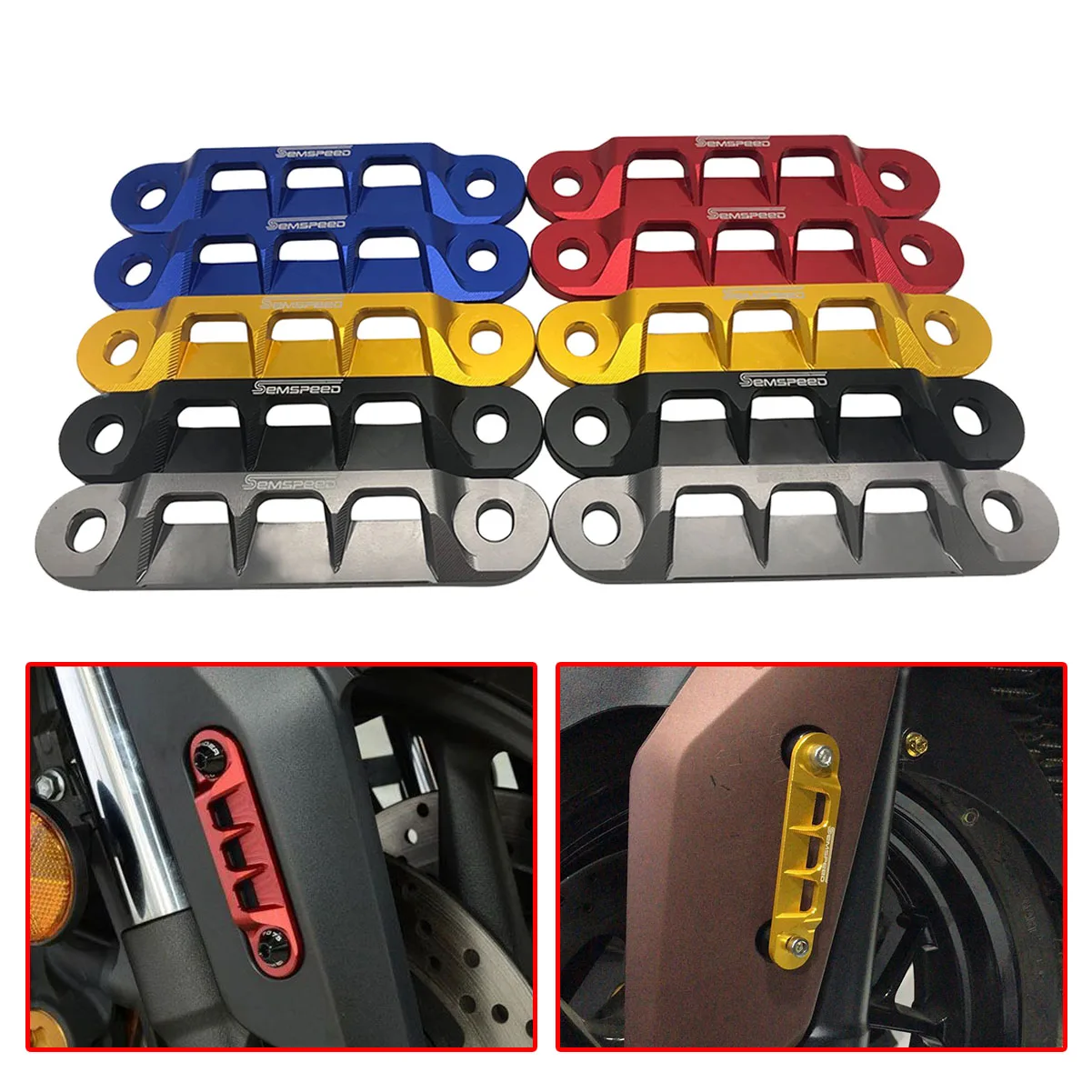 

SEMSPEED для мотоцикла YAMAHA Aerox155 NVX155 125 150 2015-2019 2020 защита переднего крыла Рамка слайдер Вилка протектор Аксессуары