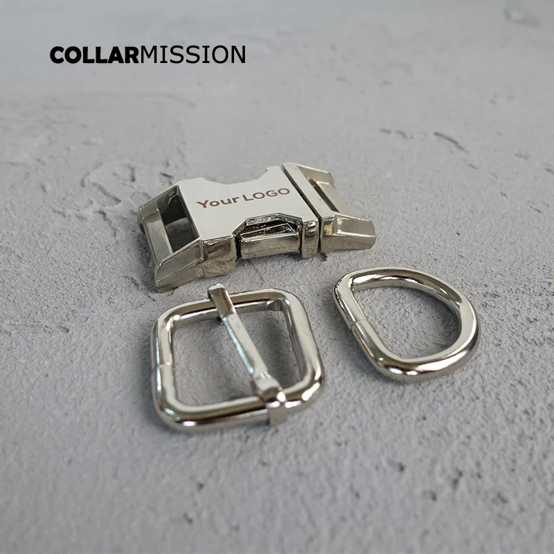 

50sets/lot (metal buckle+adjust buckle+D ring/set) provide laser engraving service customize LOGO 20mm high quality 4 colors